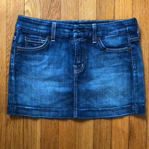 Vintage 7 Jeans A Pocket Miniskirt